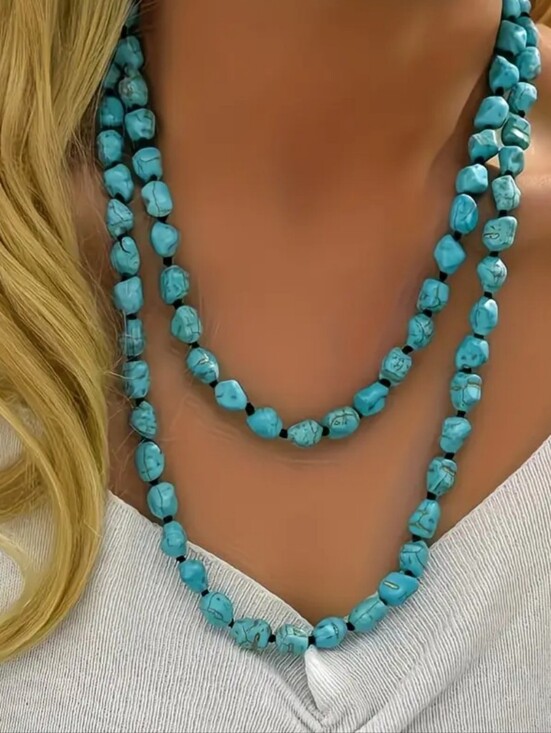 Jewelry - Turquoise Beaded Necklace